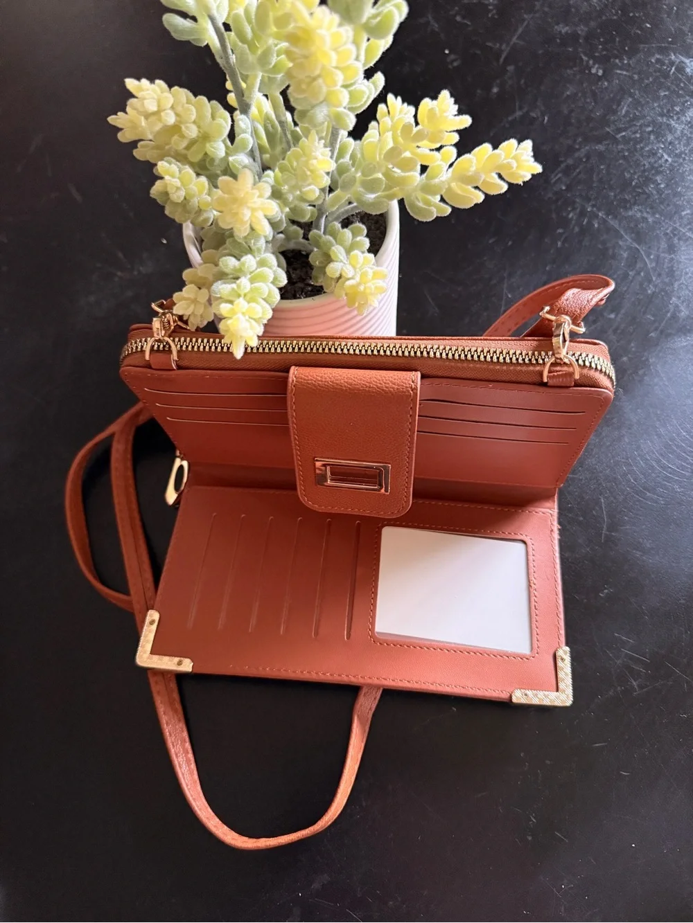 Classic Convertible Crossbody Bag in Brown